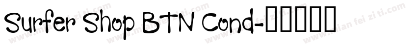 Surfer Shop BTN Cond字体转换